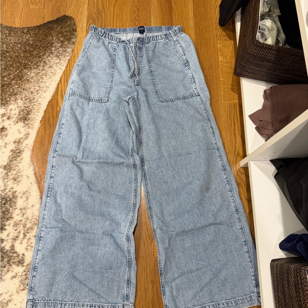 GAP Light Blue Wide Leg Denim Jeans